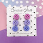 Button Stud Acrylic Earrings
