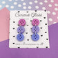Button Stud Acrylic Earrings