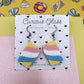 Marshmallow Flump Acrylic Earrings