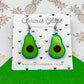 Avocado Acrylic Earrings