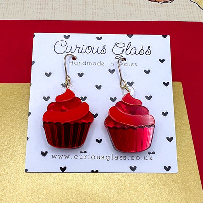 Cupcake Acrylic Earrings