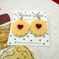Biscuit (Jammie Dodger Style) Acrylic Earrings