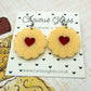 Biscuit (Jammie Dodger Style) Acrylic Earrings