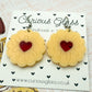 Biscuit (Jammie Dodger Style) Acrylic Earrings