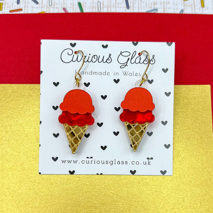 Ice Cream Acrylic Earrings