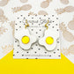 Fried Eggs Acrylic Earrings