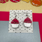 Cupcake Acrylic Earrings