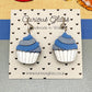 Cupcake Acrylic Earrings