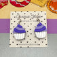 Cupcake Acrylic Earrings