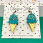 Ice Cream Acrylic Earrings