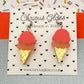 Ice Cream Acrylic Earrings