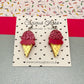 Ice Cream Acrylic Earrings