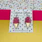 Ice cream acrylic earrings
