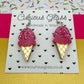 Ice cream acrylic earrings