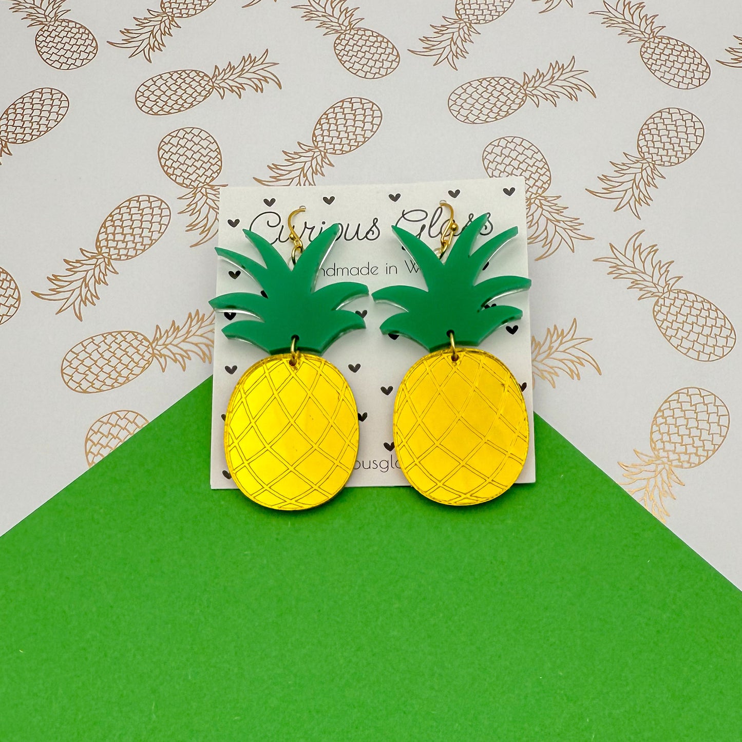 Pineapple Acrylic Earrings