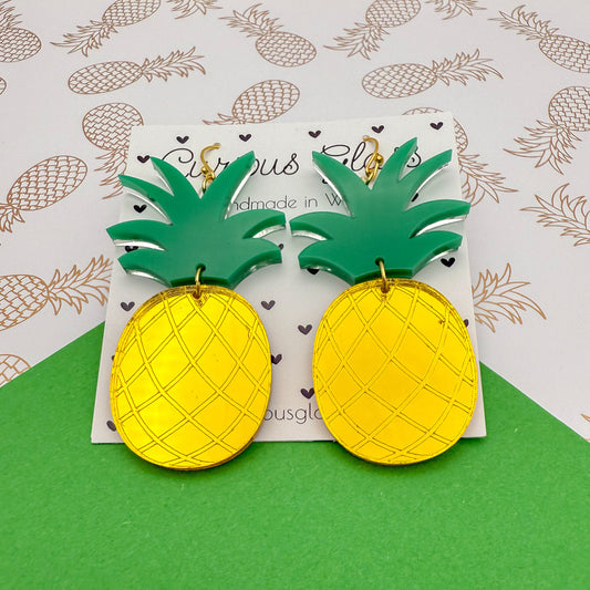Pineapple Acrylic Earrings