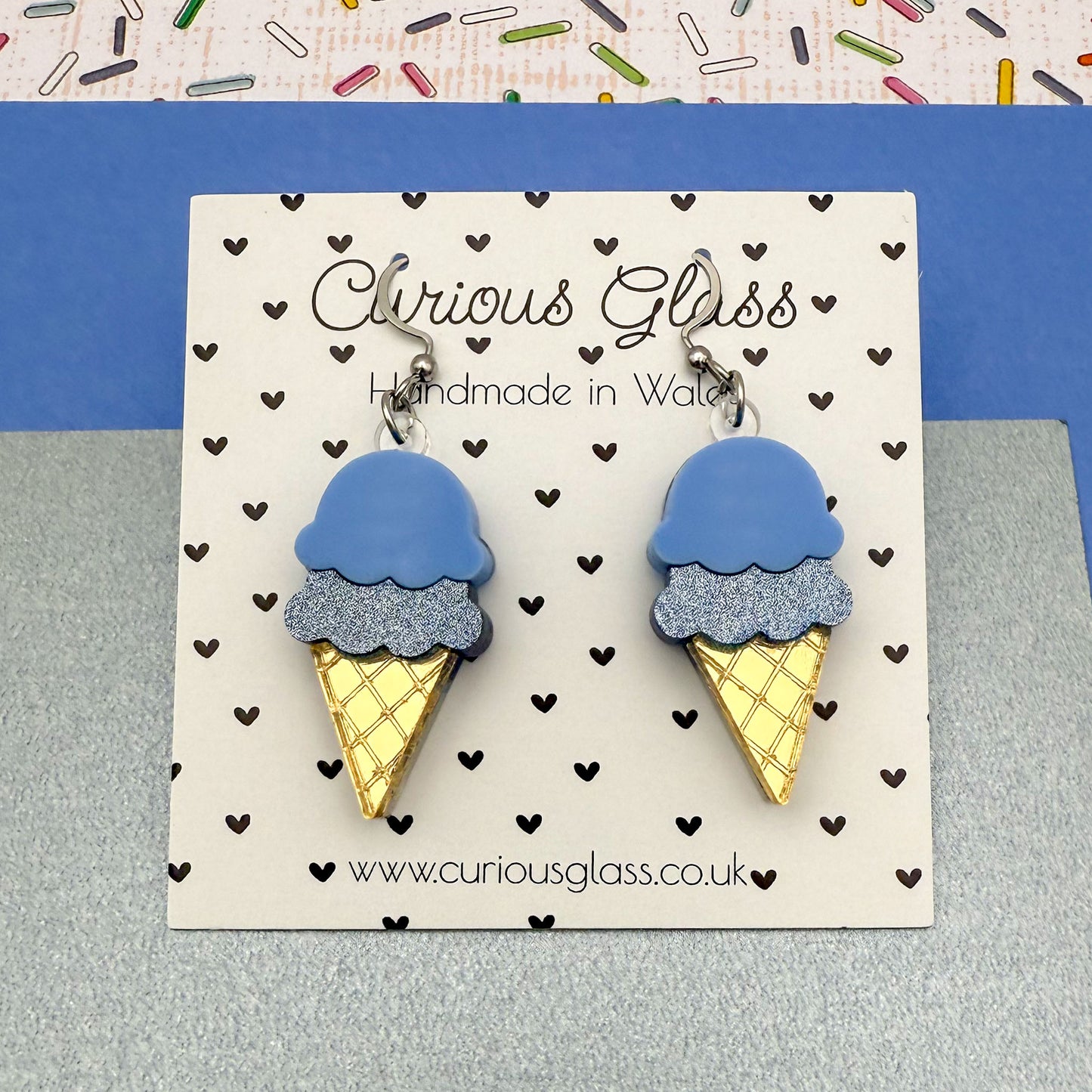 Ice Cream Acrylic Earrings