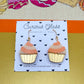 Cupcake Acrylic Earrings