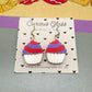 Cupcake Acrylic Earrings