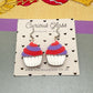 Cupcake Acrylic Earrings