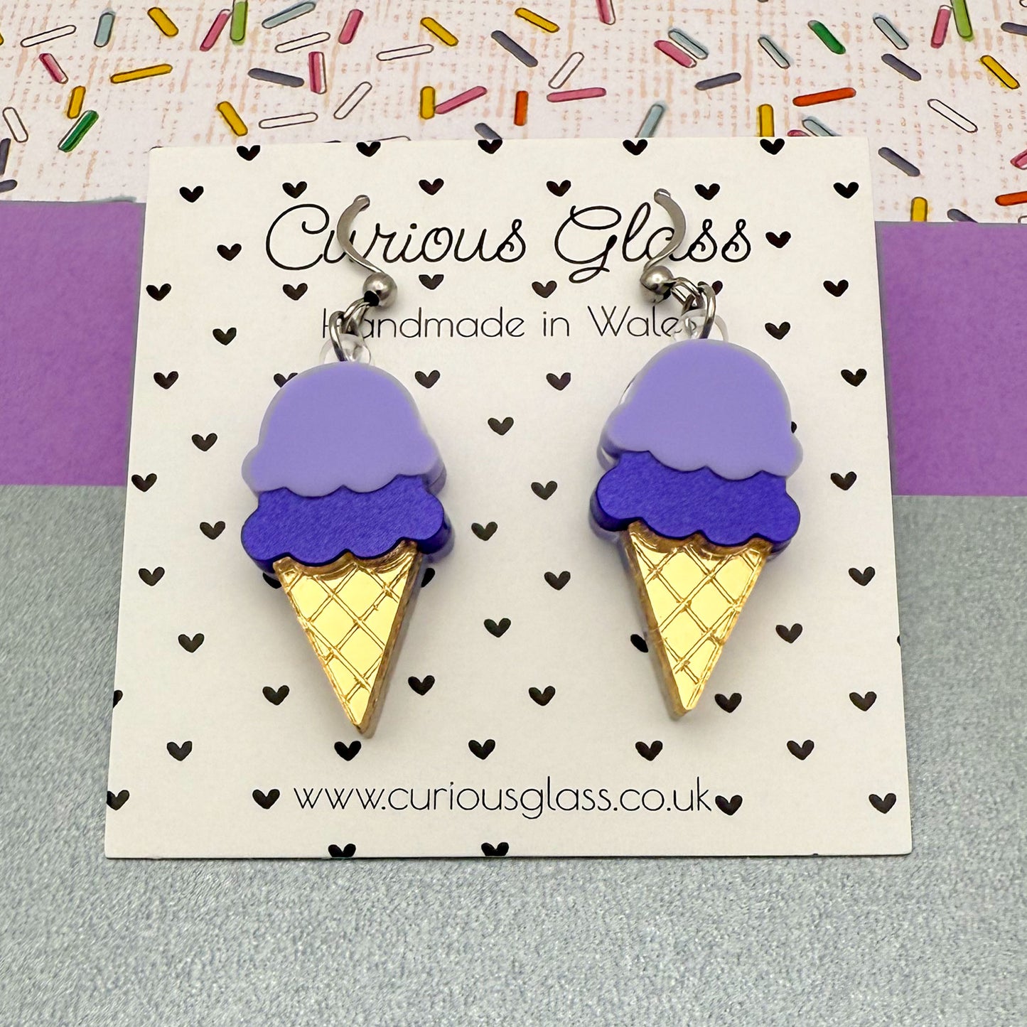 Ice Cream Acrylic Earrings