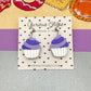 Cupcake Acrylic Earrings