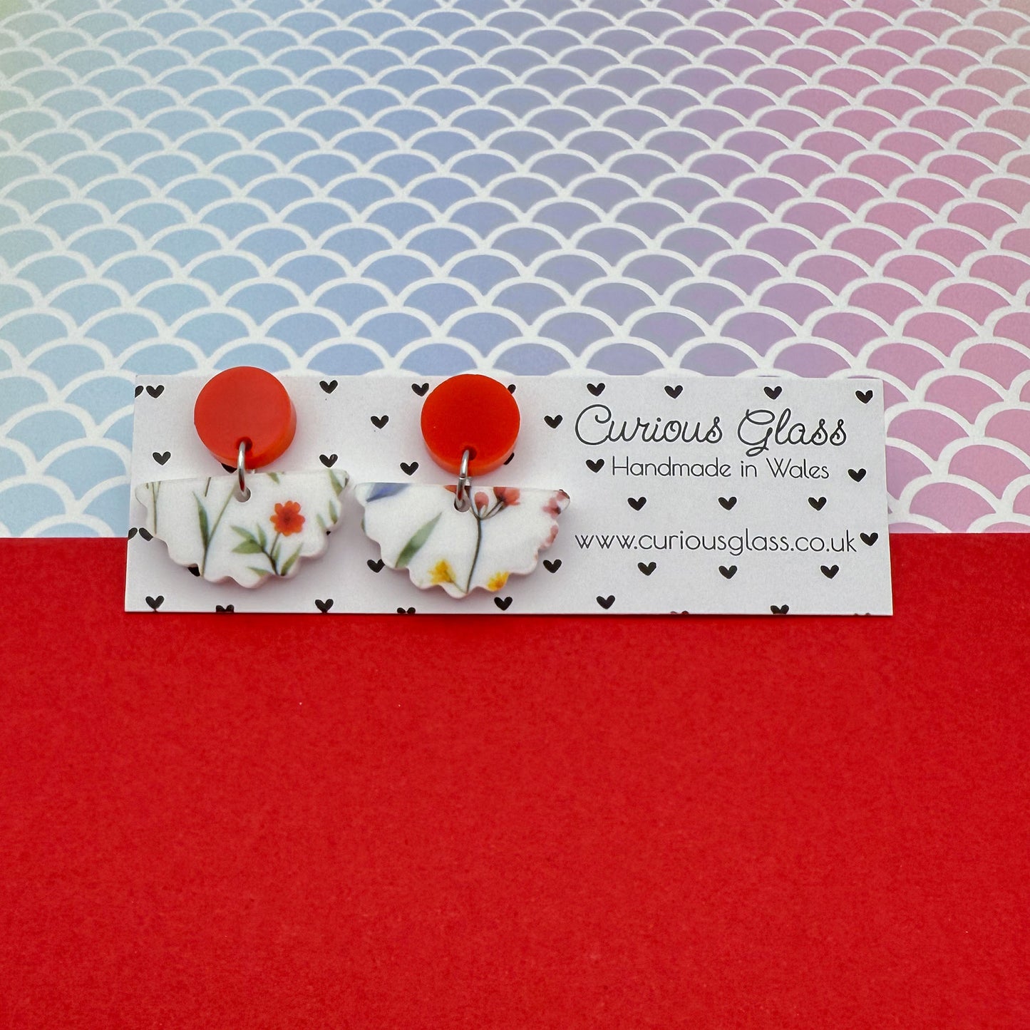 Scallop Acrylic Earrings