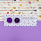 Button Stud Acrylic Earrings