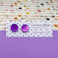 Button Stud Acrylic Earrings