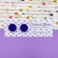 Button Stud Acrylic Earrings
