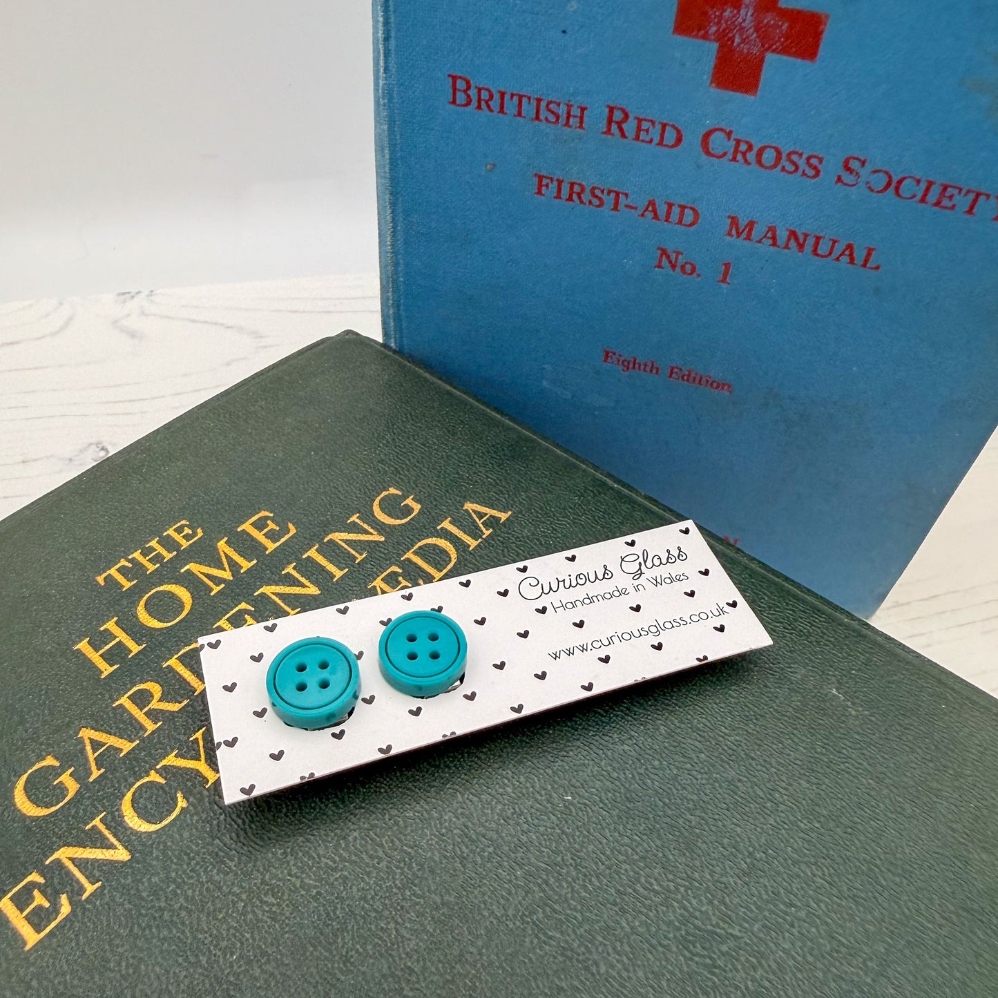 Button Stud Acrylic Earrings