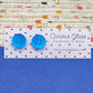 Button Stud Acrylic Earrings