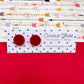 Button Stud Acrylic Earrings