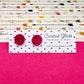 Button Stud Acrylic Earrings