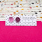 Button Stud Acrylic Earrings