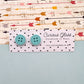 Button Stud Acrylic Earrings