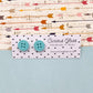 Button Stud Acrylic Earrings
