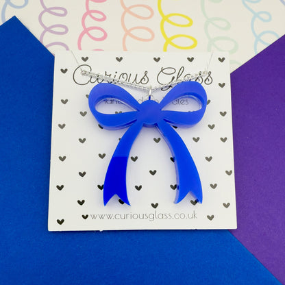 Bow Acrylic Necklace (Larger)
