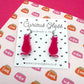 Cat lover acrylic earrings