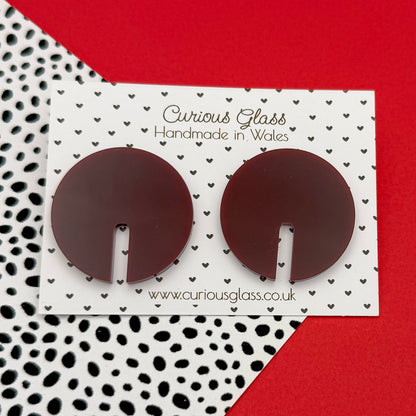 Bold oversized acrylic studs