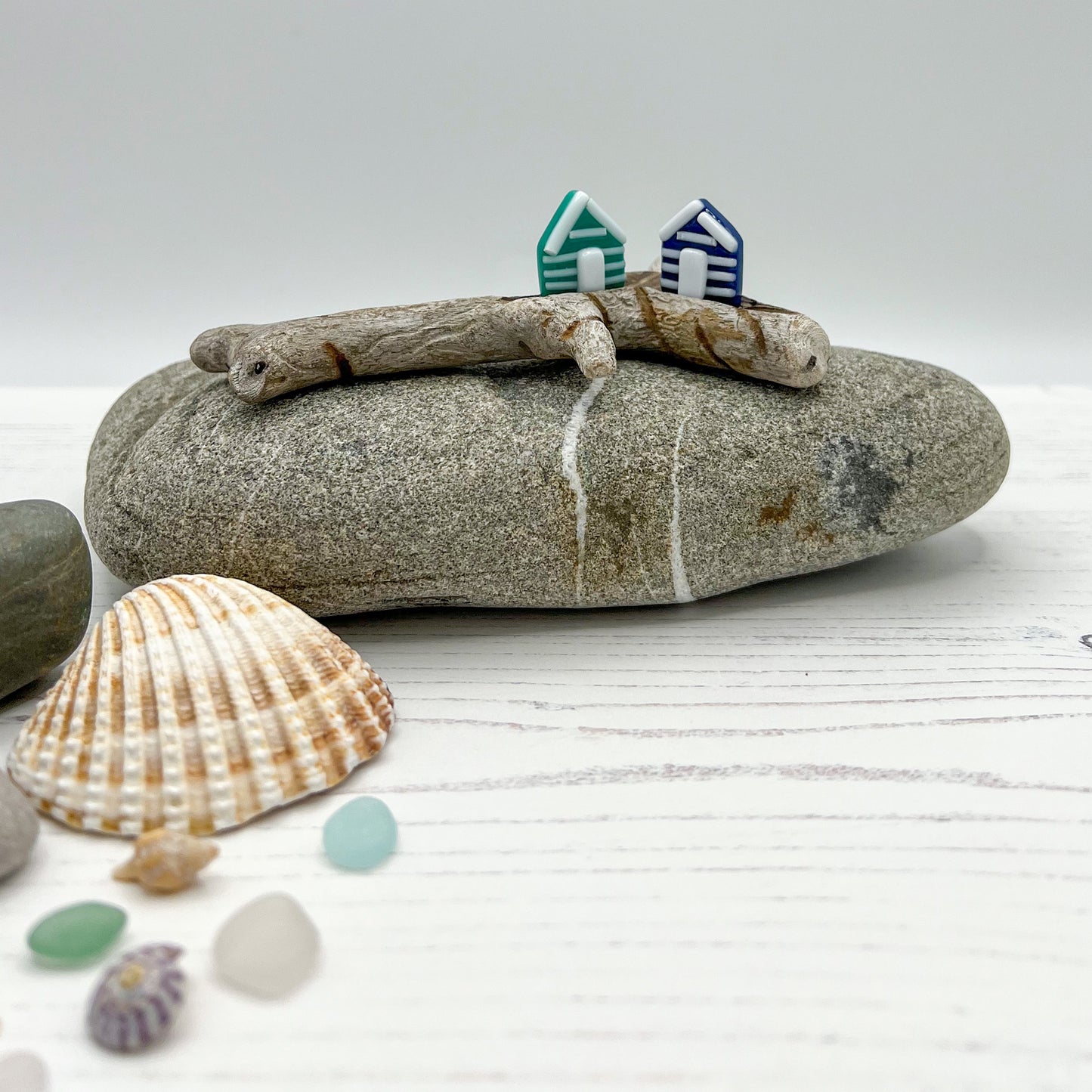 Small Driftwood Beach Huts