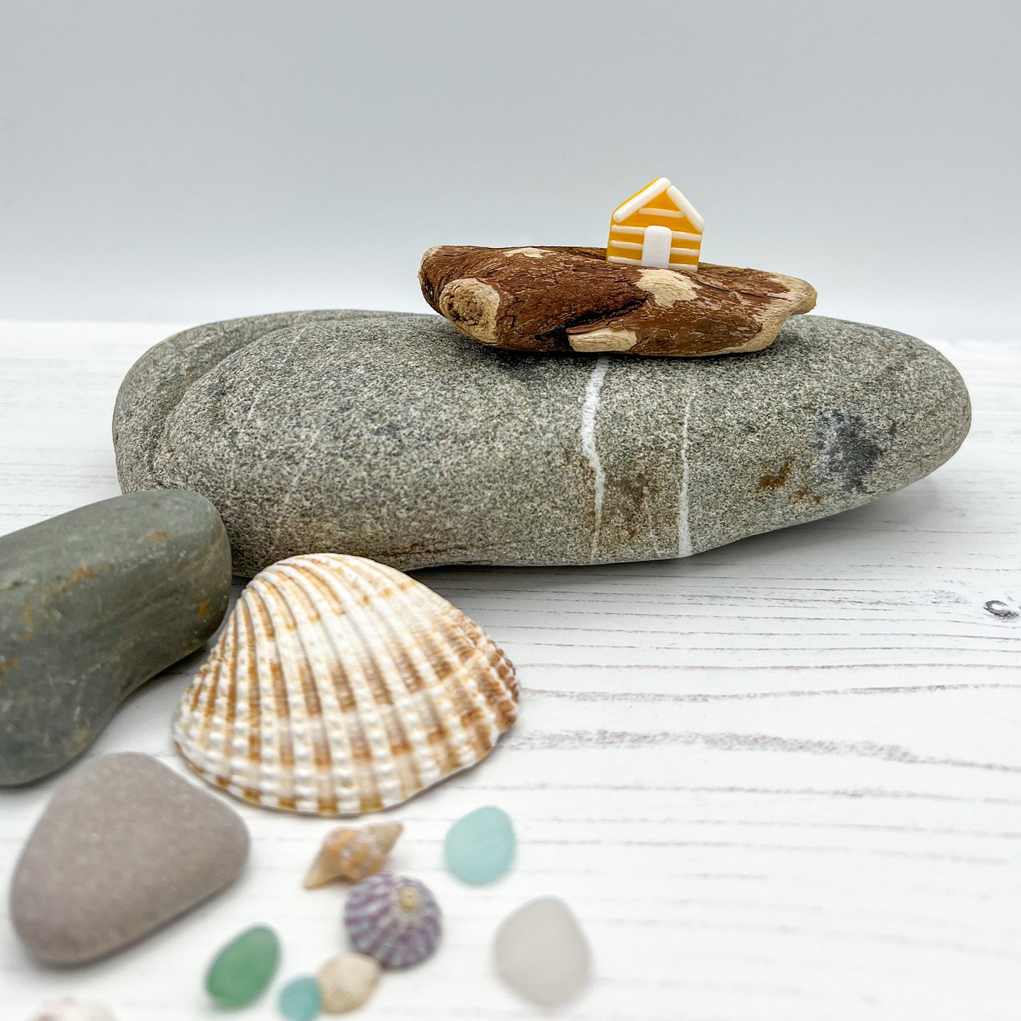 Small Driftwood Beach Huts
