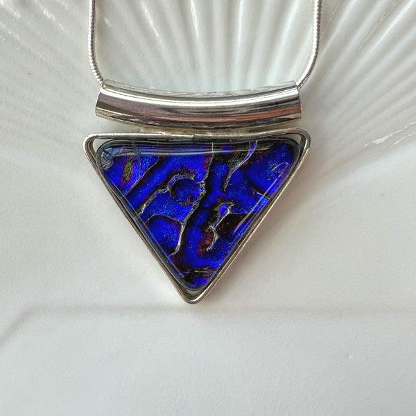 Twinkle Triangle Blue Necklace