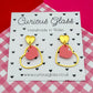 Delicate Hearts Acrylic Earrings