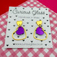 Delicate Hearts Acrylic Earrings