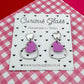 Delicate Hearts Acrylic Earrings