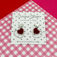 Delicate Hearts Acrylic Earrings