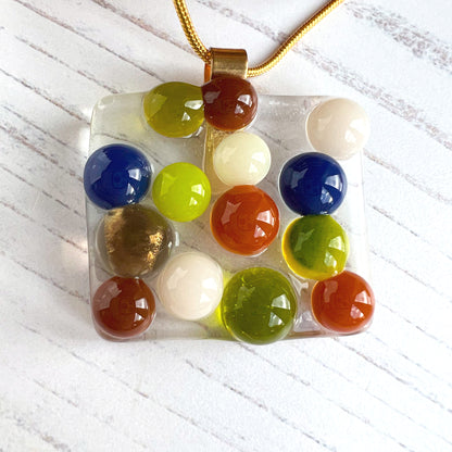 Handmade Bubble Glass Necklace