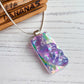 Lilac Bubble Dichroic Glass Necklace