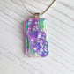 Lilac Bubble Dichroic Glass Necklace